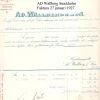 Tradera Faktura från AD. Wallberg & Son Stockholm 23 april 1927 till småländsk handlare^ Fraktsedlar & Fakturor