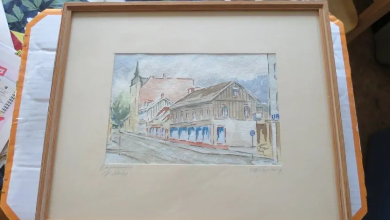 Tradera Fogelberg Jönköping Småland tavla konst Västra Storgatan^ Måleri