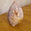 Tradera Friform/flamma i blomsteragat med ametist^ New Age