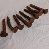 Tradera Järn- & Spårvägsmemorabilia<Gamla järnvägsspikar, rälsspikar 8 st