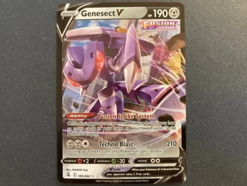 Tradera Samlarbilder<Genesect V - 185/264 - Ultra Rare - Sword & Shield: Fusion Strike