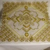 Tradera Gul Duk i Pinnspets^ Hemtextil