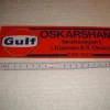 Tradera Klistermärken & Stickers<Gulf i Oskarshamn. Idrottsvägen 1 klistermärke dekal raritet