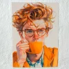 Tradera Gyllene Tankar - A4 Premium Glansigt Papper (utan ram)^ Fotokonst