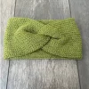 Tradera Handstickad pannband *LJUSGRÖN*> Huvudbonader