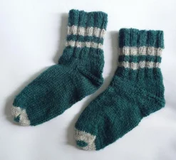 Tradera Handstickade raggsockar/yllesockar strl. 19 (innermått 130 mm)^ Baby, Barn & Lek