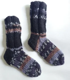 Tradera Handstickade raggsockar/yllesockar strl. 18 (innermått 120 mm)^ Baby, Barn & Lek