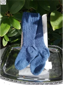 Tradera Handstickade yllesockar raggsockar blå s 25-26 im 15 nyskick^ Baby, Barn & Lek