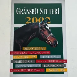 Tradera Hingstkatalog Gränsbo 2002> Husdjursböcker