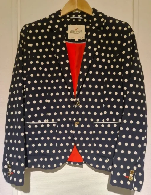 Tradera Holly & Whyte by Lindex mörkblå kavaj med vita prickar, storlek 40^ Damkläder