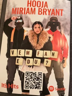 Tradera Hooja Miriam Bryant PROMO Poster Vem Fan E Du^ Musikposters