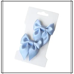 Tradera Hårklämma 2-pack - LJUSBLÅ - liten - hårrosett hårspänne rosett> Håraccessoarer