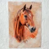 Tradera Hästporträtt – A4 Premium Glansigt Papper (utan ram)^ Fotokonst