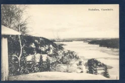 Tradera Svenska Landskap<Hultafors Viaredsjön Vintervy Foto o förlag Olga Rinman gissar 1920tal