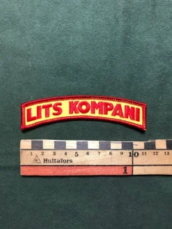 Tradera Militära Samlarsaker<I5 Fältjägarregementet Lits Kompani Tygmärke