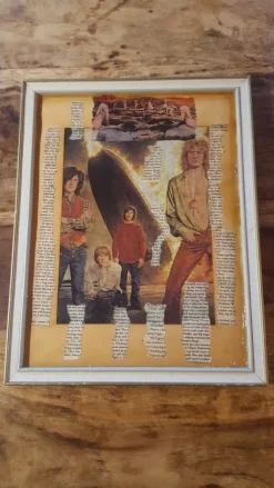 Tradera Idoltavla / Led Zeppelin / Handgjord / 32 x 38 Cm^ Övrig Konst