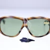 Tradera Indo ‘Niagara’ Spanish handmade 1970s brown cutaway acetate unisex sunglasses> Solglasögon