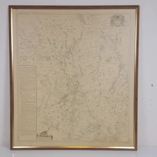 Tradera Inramad karta över Jämtland - Reproduktion - 1685 - Johan Stenklyft> Grafik, Kartor & Tryck