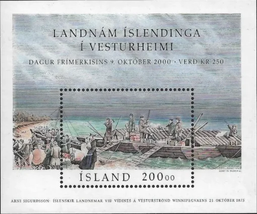 Tradera Island Bosättningar i Nordamerika F Bl 34 xx^ Norden