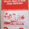 Tradera Jeep 1974 Special Technical Service Manual> Fordonslitteratur