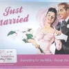 Tradera Just Married - Vykort i plåt - PlåtVykort^ Bröllopsdukning & Dekorationer