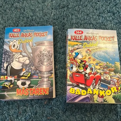 Tradera Kalle Anka Pocket Dubbel 402 Mästaren & 364 Badankor> Svenska Serier