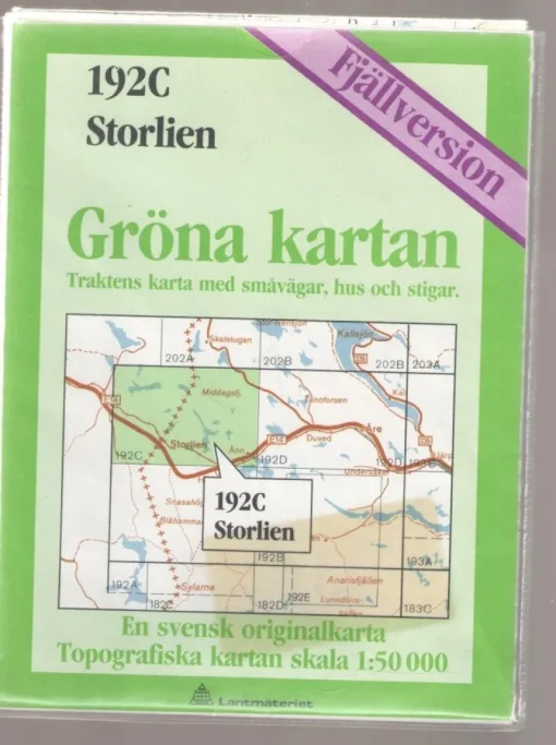 Tradera Karta Storlien 192C Fjällversion> Grafik, Kartor & Tryck