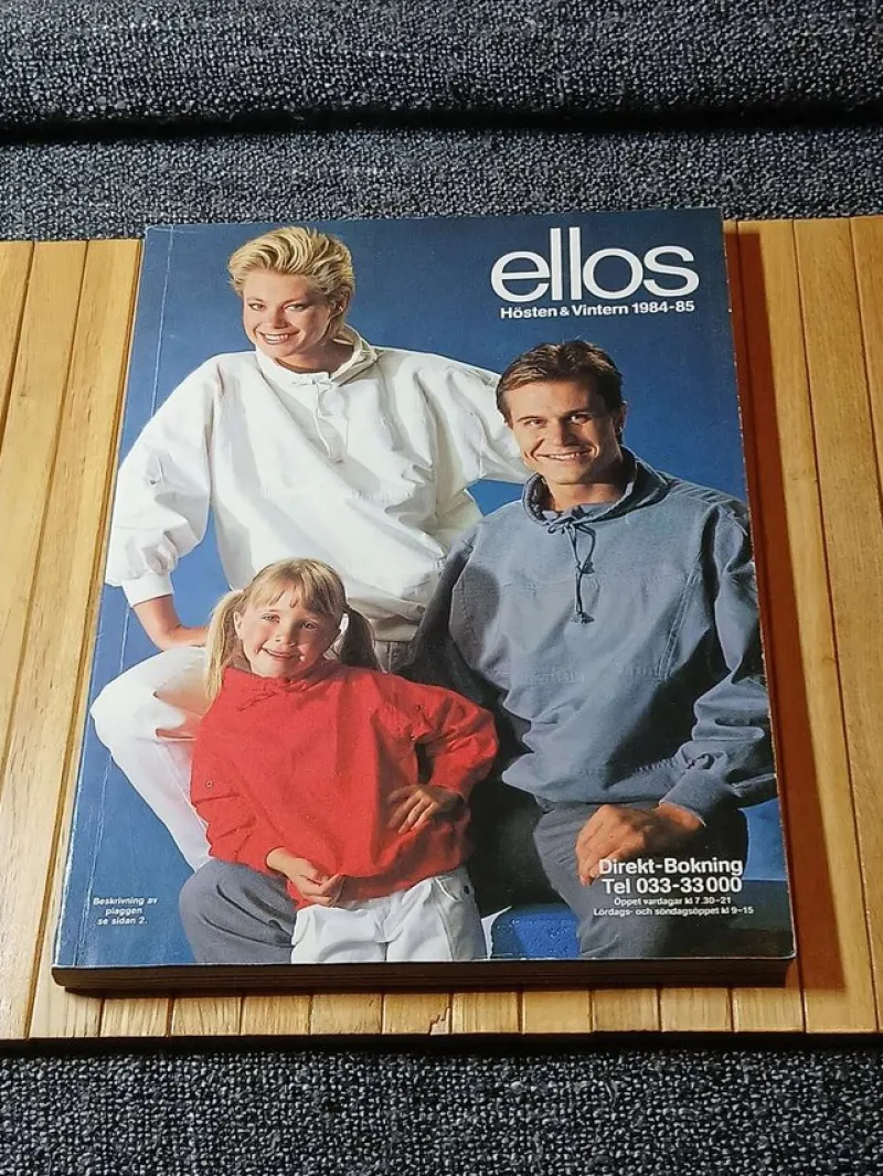 Tradera Priskuranter & Kataloger<Katalog Ellos Höst Vinter 1984-85 Vintage Kläder Retro 80 tal Nintendo TV-spel