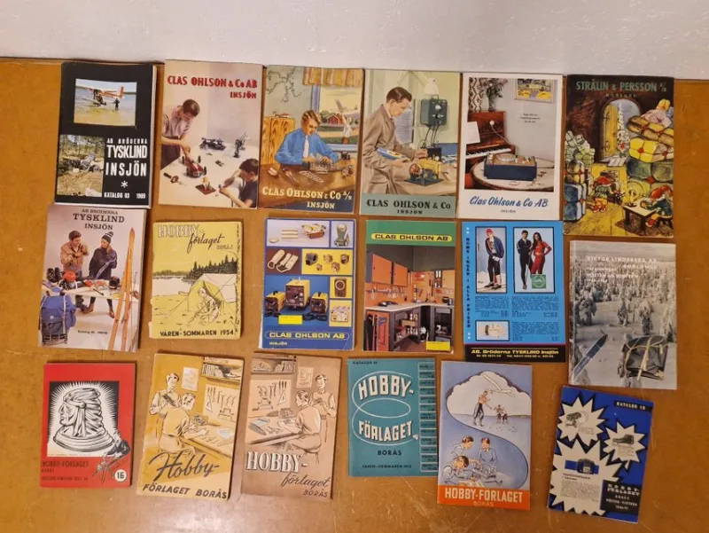 Tradera Priskuranter & Kataloger<Kataloger. Clas Ohlson Hobbyförlaget Tysklind.