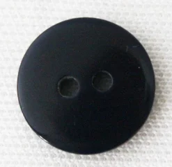 Tradera Knapp 2håls mörkblå blank 15mm^ Sömnad & Stickning
