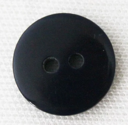 Tradera Knapp 2håls mörkblå blank 15mm^ Sömnad & Stickning