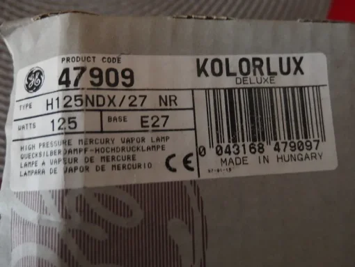 Tradera KOLORLUX DELUX H125NDX/27 NR 125W glödlampa> Belysning & Armaturer