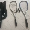 Tradera Squash<Komplett squashpaket 2 rackets, ,2 fodral, 3 bollar