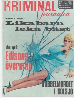 Tradera Kriminaljournalen Nr 16 1966: Lika barn leka bäst> Juridik & Kriminologi