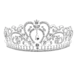 Tradera kristall bröllop hår krona tiara> Bröllopsaccessoarer