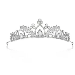 Tradera kristall bröllop hår krona tiara> Bröllopsaccessoarer