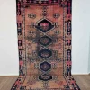 Tradera Äkta Vintage matta ca: 186x94 cm - 100% ull - Tvättad & klart - Handknuten> Mattor