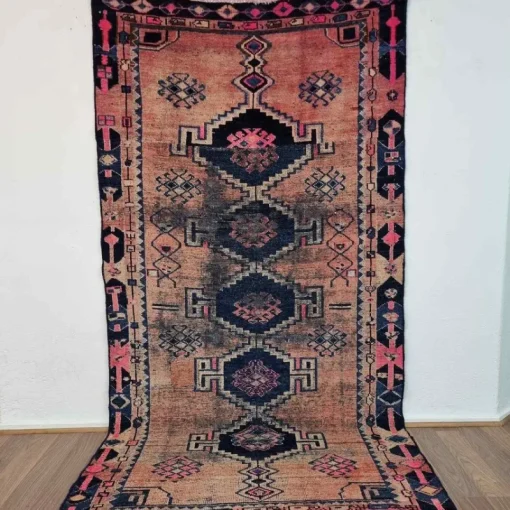 Tradera Äkta Vintage matta ca: 186x94 cm - 100% ull - Tvättad & klart - Handknuten> Mattor