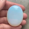 Tradera Ädelstenar<Äkta Vit Opalit Ädelsten Samlarobjekt, Handsten, Palmstone ca 37 g