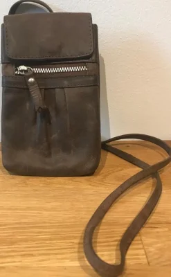 Tradera Övrig Telefoni<Läder mobil väska