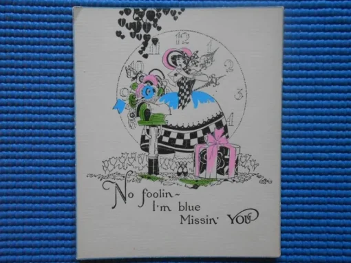 Tradera Kuriosa<Äldre kort. No foolin I´m blue missin you