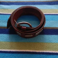 Tradera Levis läderbälte retro brunt> Bälten & Skärp