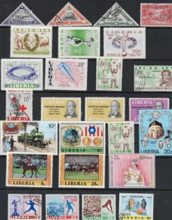 Tradera Liberia på ett blad.> Afrika