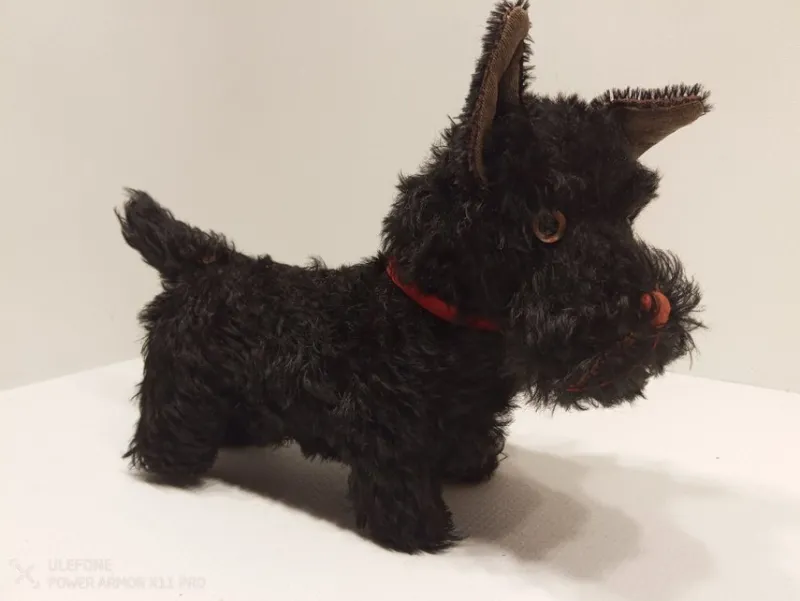 Tradera Nalle- & Teddybjörnar<Liknar vintage steiff Scotty terrier hund mohair