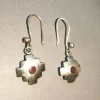 Tradera Örhängen<Långa silver örhängen. Ametist. Sterling. 925