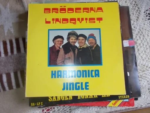 Tradera LP SKIVA MED BRÖDERNA LINDQVIST HARMONICA JINGLE^ Skivomslag