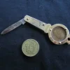 Tradera Knivar & Svärd<Lucky Farthing pennkniv 1948 Richards Sheffield England penny knife