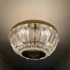 Tradera Lyxig kristalltaklampa i mässing^ Lampor