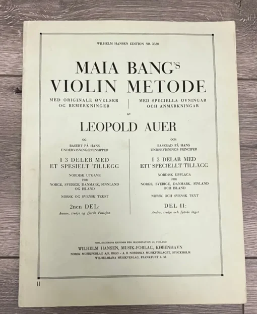 Tradera Maia Bangs Violin Metod av Leopold Auer^ Noter & Nothäften