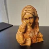 Tradera Maria med Jesusbarnet handsnidad i trä Hemslöjd hantverk RETRO VINTAGE> Ikoner & Religiösa Föremål